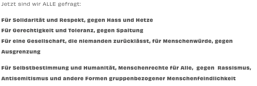 gemeinsam hand in hand